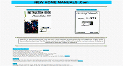 Desktop Screenshot of newhomemanuals.com